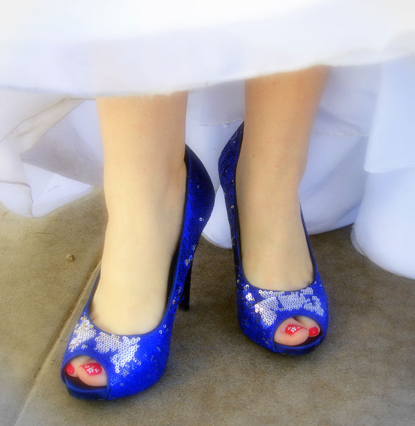 Blue Wedding Shoes